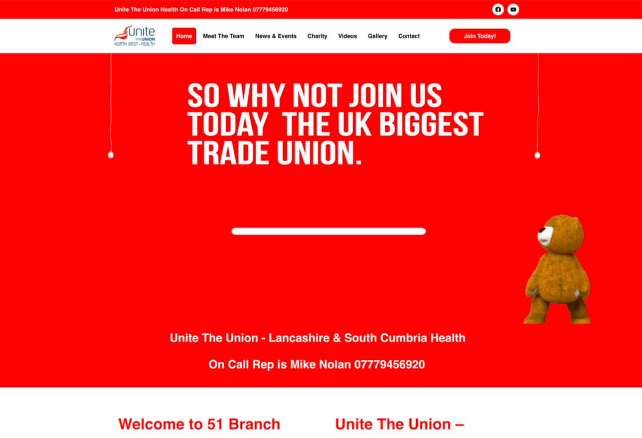 Unite 51 website by HeyJames